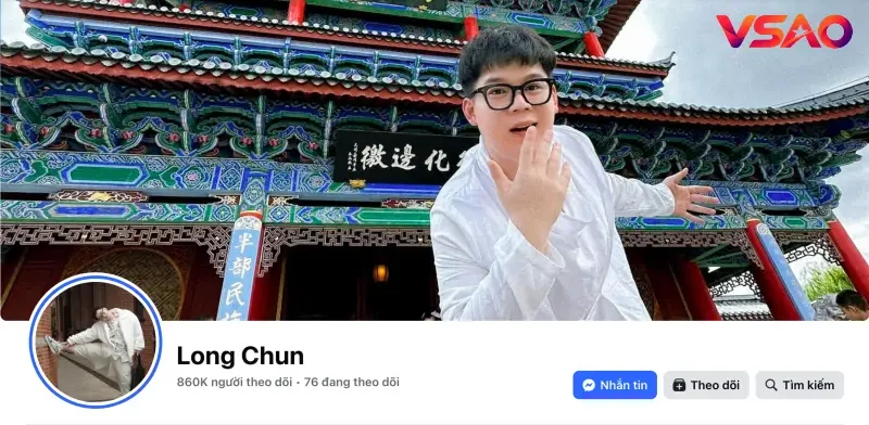 Trang cá nhân Facebook Long Chun