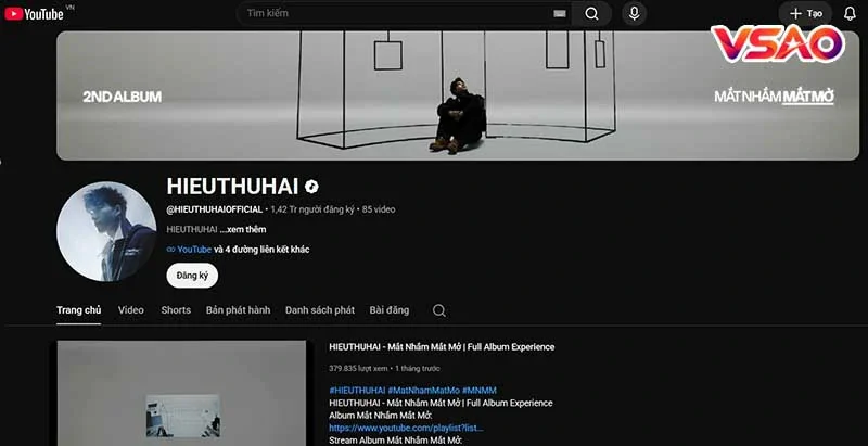 Tiểu sử ca sĩ HIEUTHUHAI: hồ sơ và hành trình phát triển âm nhạc