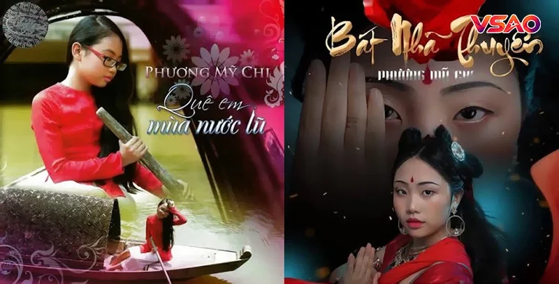 Album Quê em mùa nước lũ và Bát nhã thuyền của Phương Mỹ Chi