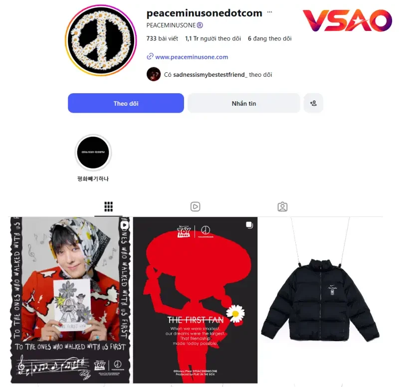Thương hiệu thời trang PEACEMINUSONE