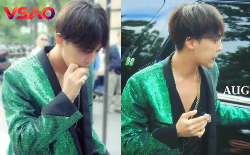 G-Dragon phì phèo thuốc lá ở Pháp