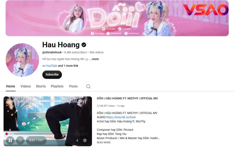 YouTube Hậu Hoàng (@HauHoang)