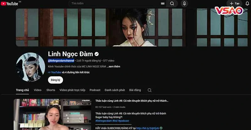 Linh Ngọc Đàm: hồ sơ, sự nghiệp và các nền tảng chính thức