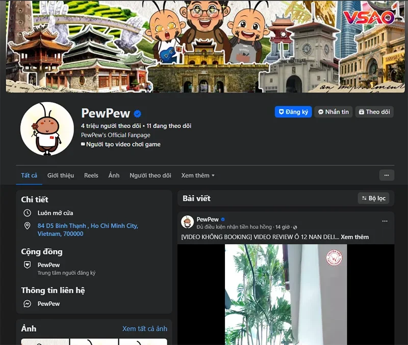 Fanpage fb PewPew