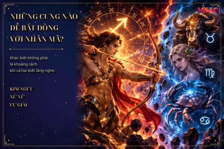 Những cung nào dễ bất đồng với Nhân Mã?