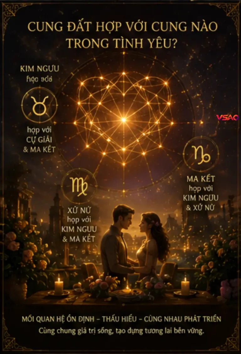 Cung Đất hợp với cung nào trong tình yêu?