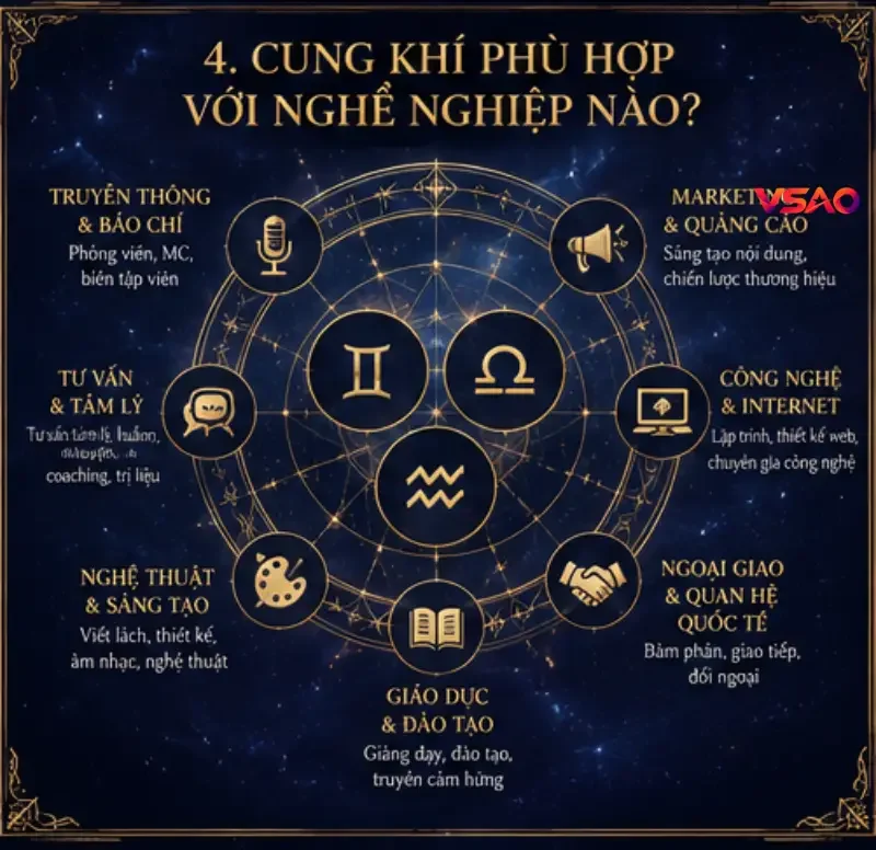 Cung Khí phù hợp với nghề nghiệp nào?