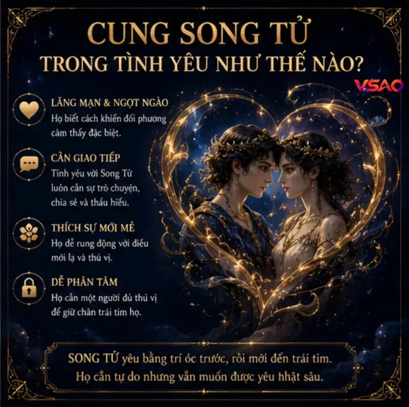Cung Song Tử trong tình yêu như thế nào?