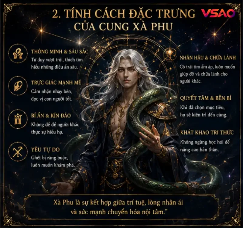 Tính cách đặc trưng của cung Xà Phu