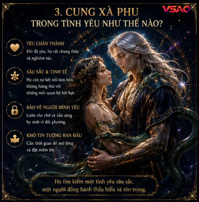 Cung Xà Phu trong tình yêu như thế nào?