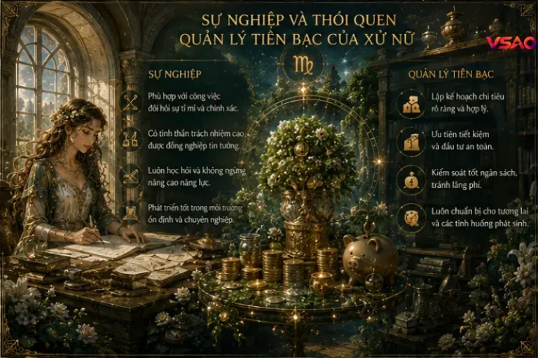 Sự nghiệp và thói quen quản lý tiền bạc của Xử Nữ