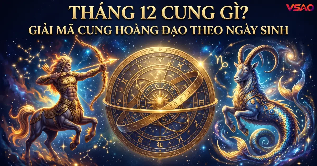 Tháng 12 cung gì? Cách xác định cung hoàng đạo theo ngày sinh