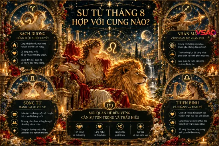 Sư Tử tháng 8 hợp với cung nào?
