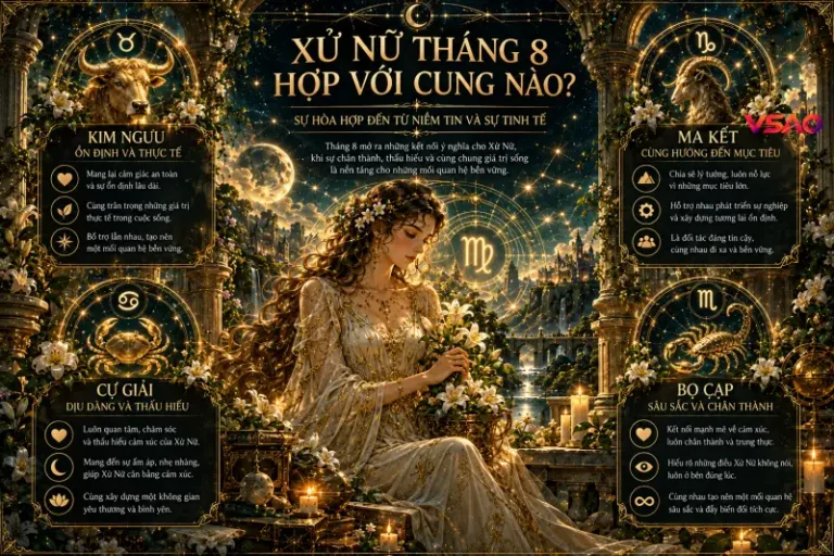 Xử Nữ tháng 8 hợp với cung nào?