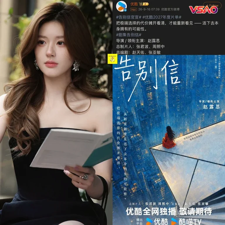 Triệu Lộ Tư được giới thiệu với vai trò đạo diễn và diễn viên chính của Thư từ biệt